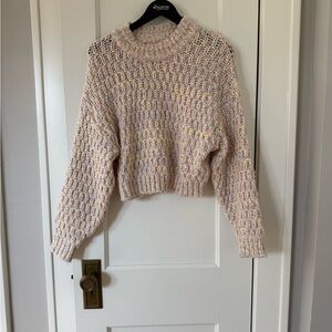 Chunky Multicolored Knit Universal Thread Pastel Sweater size Medium